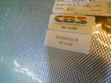 Dichroic Glass:CBS 90 COE Silver on Cube Textured Clear - 3"Sq