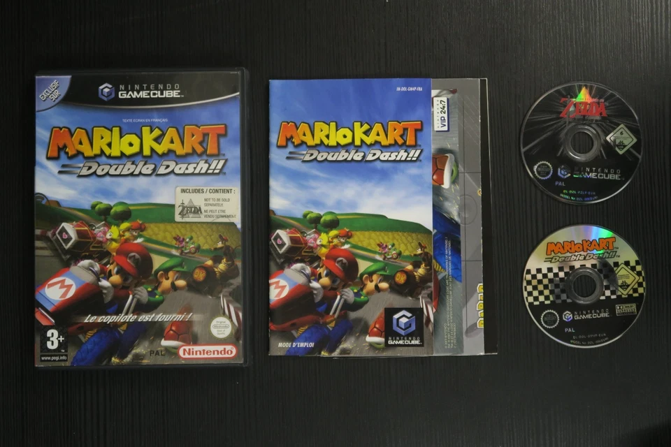 Mario Kart Double Dash + Zelda Collector's Edition Gamecube PAL FRA Pack - Photo 2/3