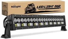 Nilight LED Light Bar 22Inch 150W 7D 15000LM Double Row Flood Spot Combo Lights