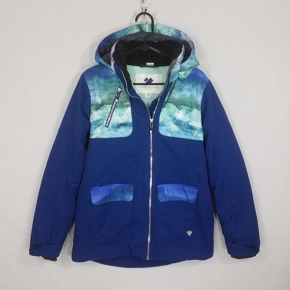 Chaqueta Obermeyer June para Niña XL (18) Azul Juvenil Cremallera Completa Parka Capucha Extraíble Foto 4 de 4