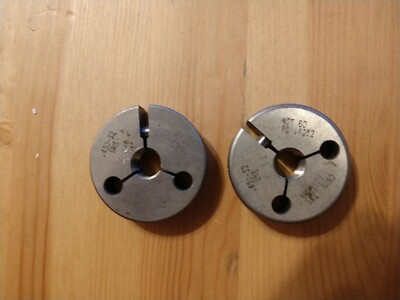 .450-32 UNC LEFT HAND RING GAGES  GO NO GO P.D.'S= .4287 & .4252