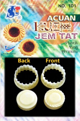 3 x Malaysian Pineapple Tart Jam Thumbprint Cookies Cutter Mould No 101