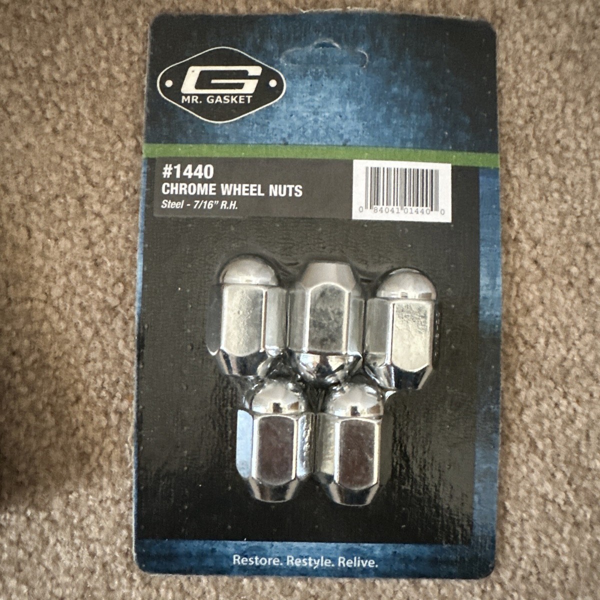 Mr. Gasket Chrome Acorn Nuts 7/16 1440 Mr. Gasket Chrome Acorn Nuts 7/16 1440