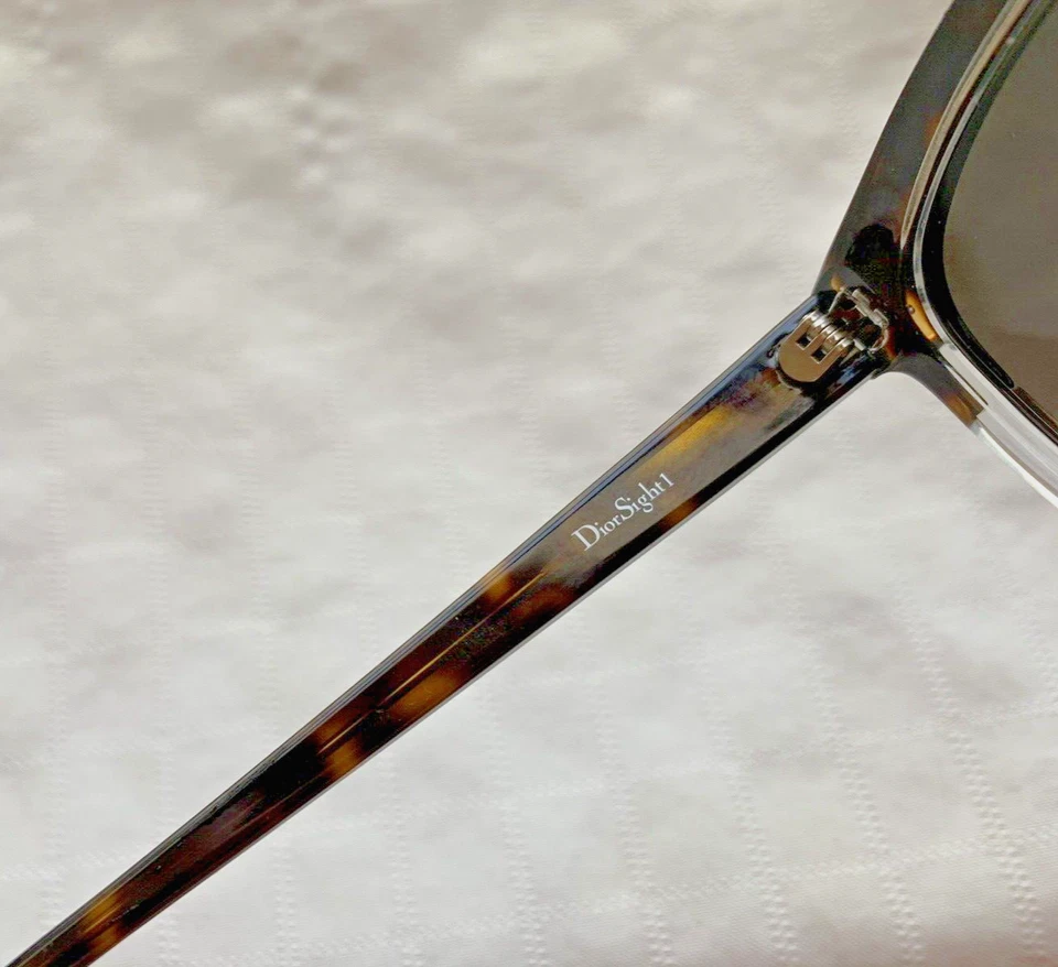 NUEVO Christian Dior DiorSight1 GRANDE Tort Ojo de Gato Gafas de Sol Marrón Lente Foto 3 de 4