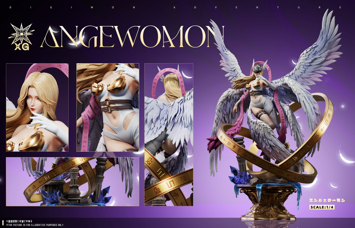 Angewomon Resin XG Studio Digimon Statue Collectibles Presale 45cm
