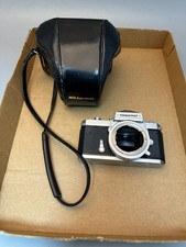 Nikon Nikkormat 35mm SLR Film Camera Body, Silver w/ Leather Case