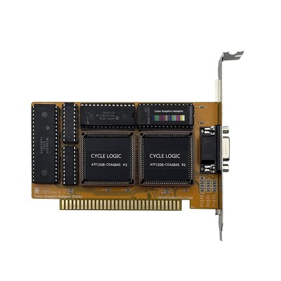 ISA CGA 16Kb 6845 Color Graphics Adapter Vintage Card For IBM PC Computer