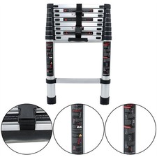 Telescoping Ladder 8.5FT Extension Ladder Aluminum Lightweight Telescopic Ladder