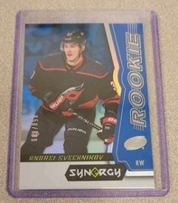 ANDREI SVECHNIKOV 2018-19 UPPER DECK SYNERGY HOCKEY BLUE ROOKIE CARD SP/399 #97