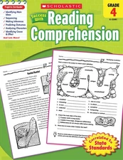 Scholastic Success With Reading Comprehension, Grade 4 - paperback Scholasti...