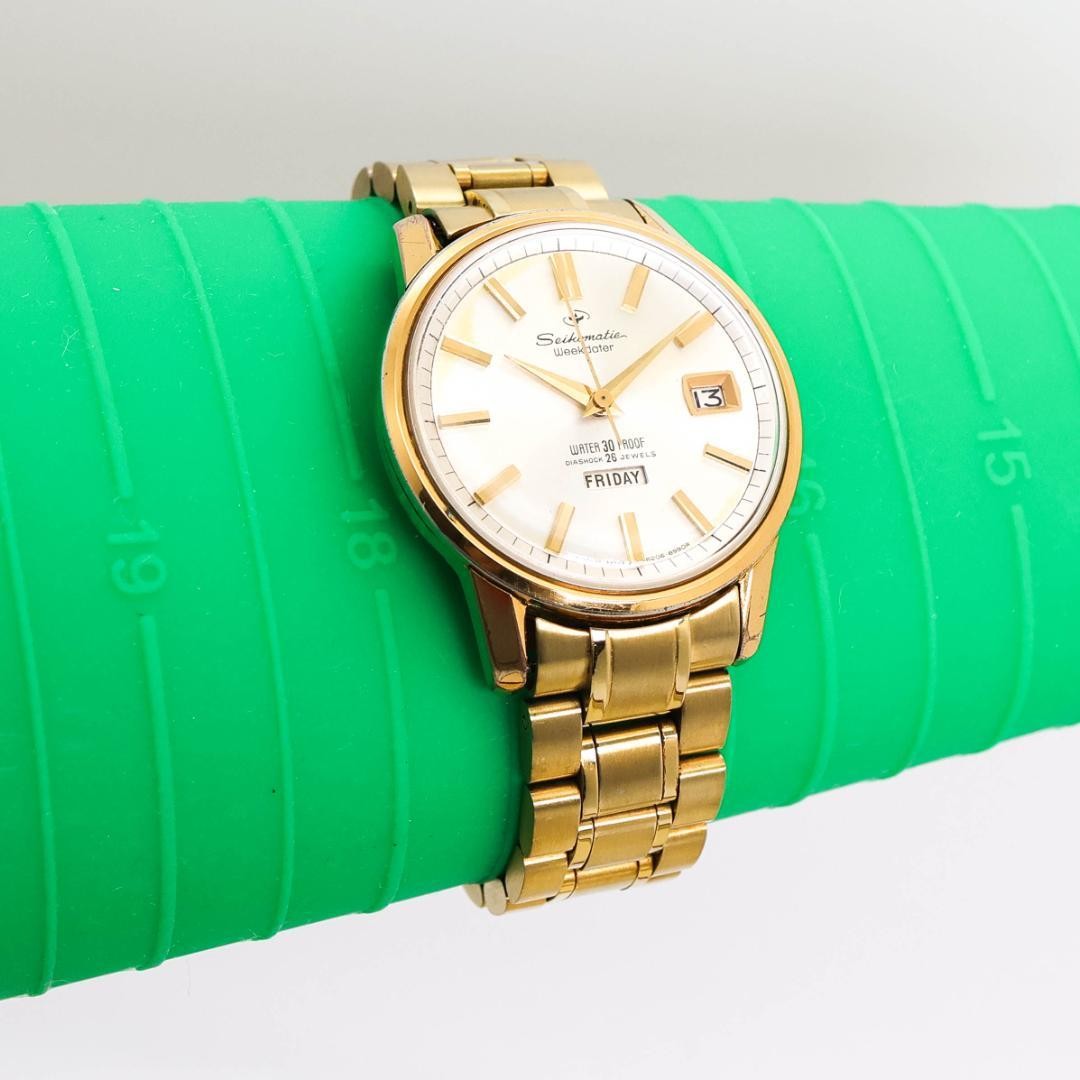Seikomatic Watch Automatic Mechanical Weekday 255… - image 10