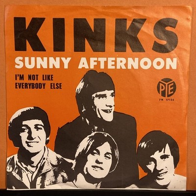 The KINKS. Dutch PS 45  7  Orig. Sunny Afternoon, I m Not Like Everybody EX/EX