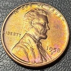 1958-D Lincoln Wheat Cent • BU TONED *RAINBOW w/HALO* • Denver Mint • Semi-Key