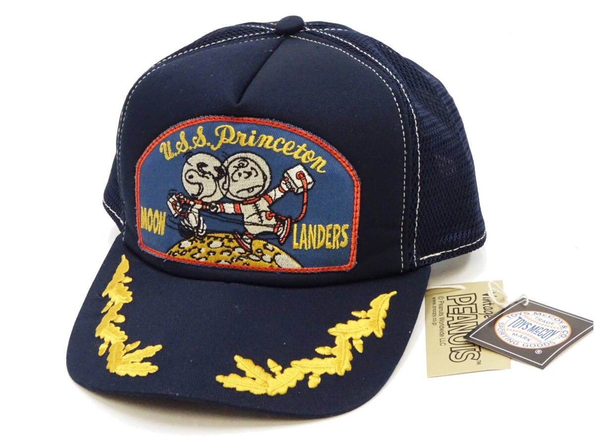 Toys McCoy TMA2607 Navy Mesh Cap Snoopy Astronaut Embroidery