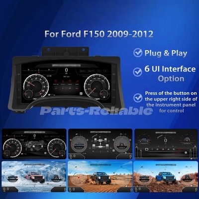 LCD Digital Instrument Cluster Speedometer Dashboard For Ford F150 2009-2012
