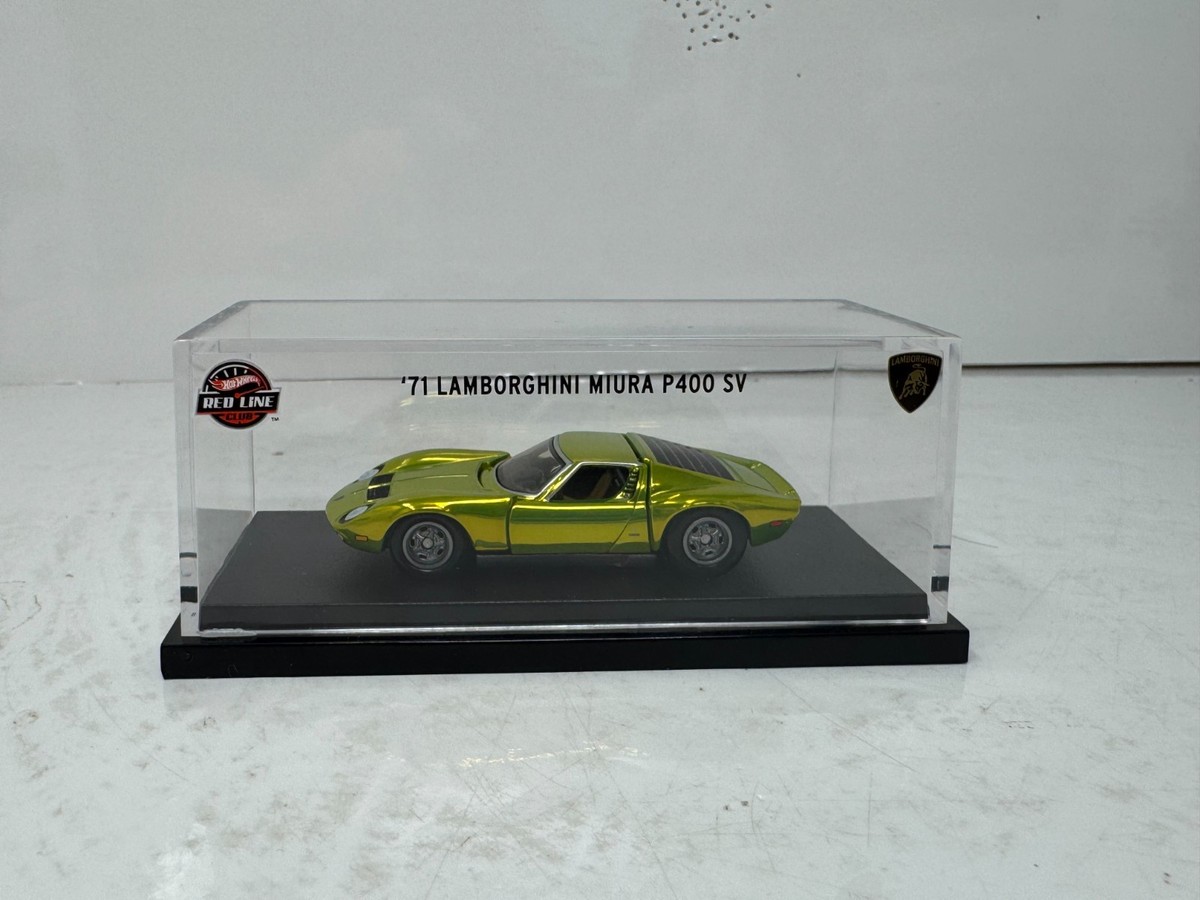 Hot Wheels 1971 Lamborghini Miura P400 SV RLC Red Line Club 1:64