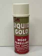 Vinatge 1970s Scott's Liquid Gold Wood Cleaner Preservative Panelling 16 oz Prop