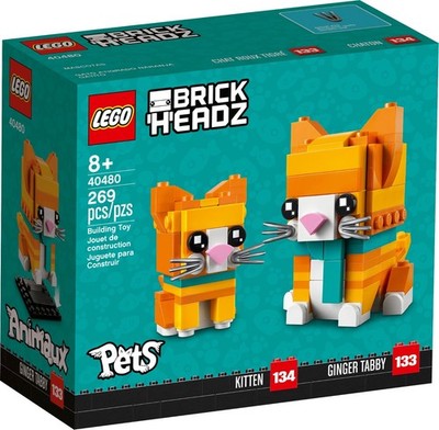 LEGO BrickHeadz - 40480 Rot getigerte Katze