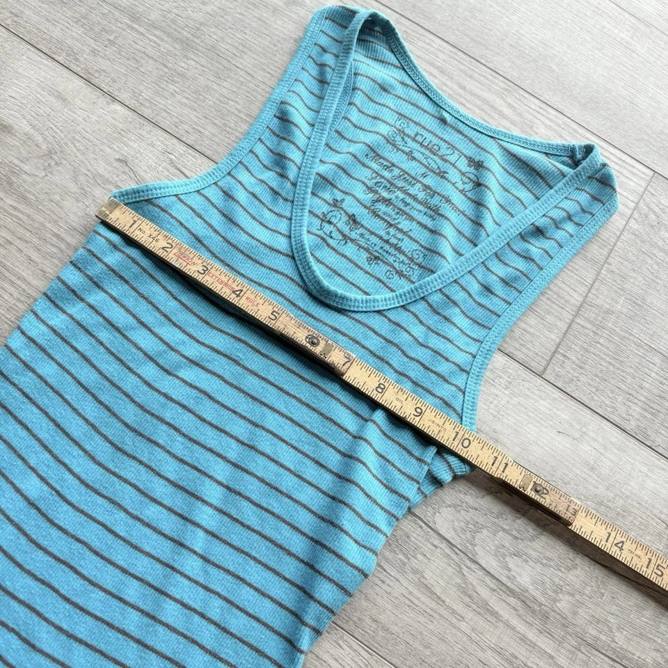Top cami vintage Y2K Rue 21 a rayas ajustado para mujer talla M Foto 3 de 3
