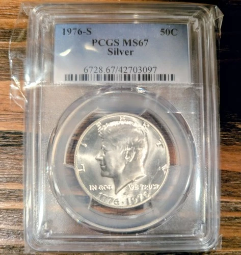 1976-S Bi-Centennial Kennedy Silver Half Dollar Proof *PCGS MS67 Free Shipping!
