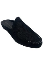 Donald Pliner Women's Bonnie Distressed Metallic Slip-On Mule Black
