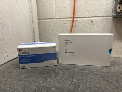 3M Cavilon No Sting Barrier Film  30 Ct +Coloplast Brava Elastic Barrier Strips