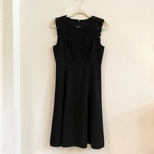 Ann Taylor Size 2 Black Dress with Lace Bodice Lined Career Formal Wedding