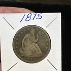 1875 SEATED LIBERTY HALF