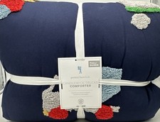 Pottery Barn Candlewick Trucks Comforter Full Queen NEW