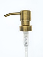 Brown Glass Soap Dispenser Bottles 300ml, Refillable Pump Lotion/Shampoo Bottle