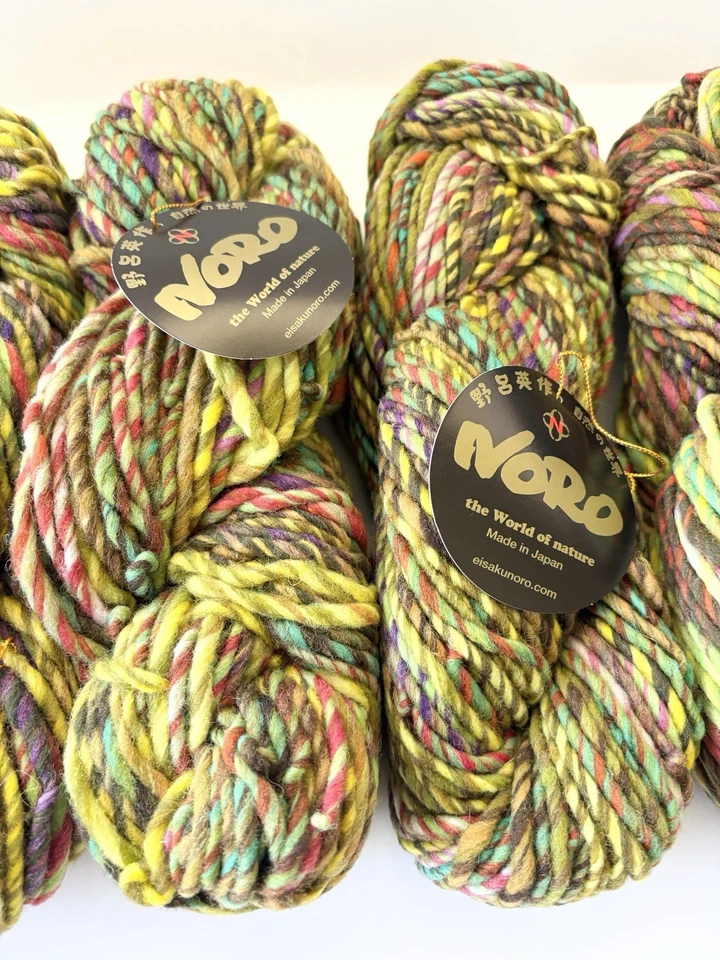 Noro Hakone 100% Wool Color 7 Lot A 100g 109yrds Bulky Lot Of 5 Yellow Gold - Image 3 of 4