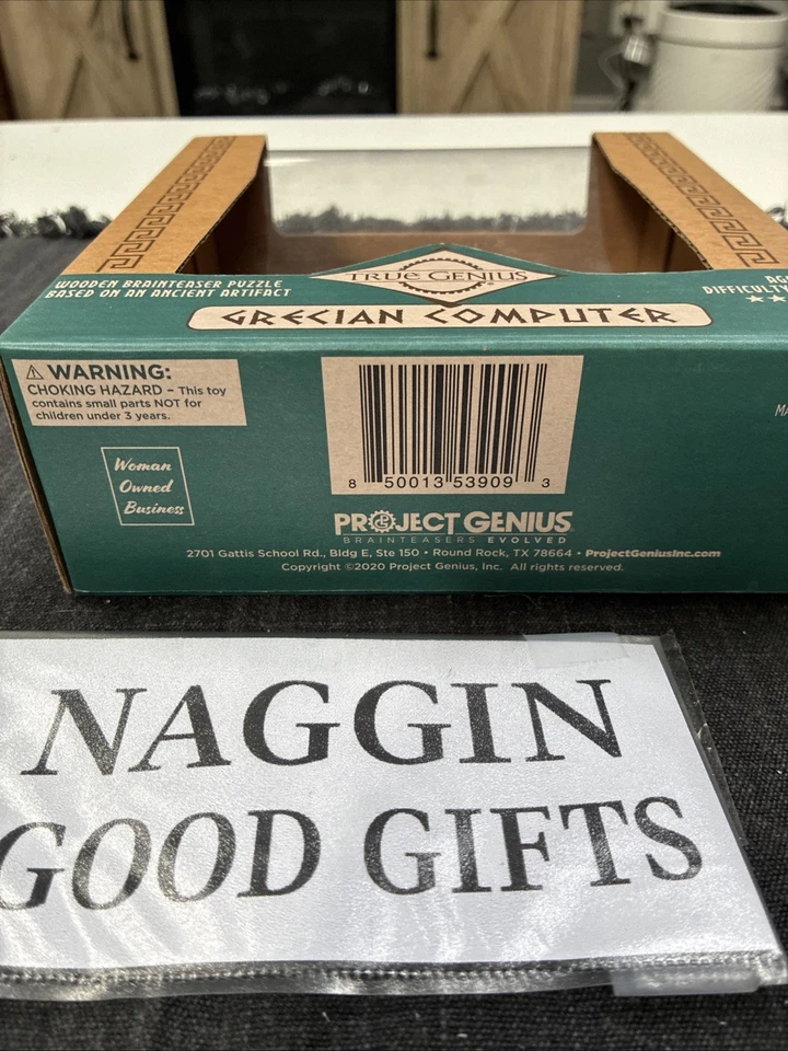 True Genius Grecian Computer Wooden Brain teaser Puzzle-Factory Sealed-Logic Toy - Image 2 of 4