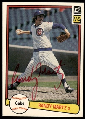 1982 Donruss #126 Randy Martz In Person Signed Auto 62979