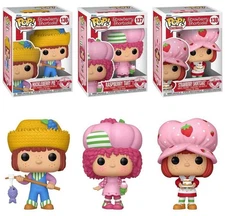 Strawberry Shortcake, Huckleberry Pie, Raspberry Tart Funko Pop! W/ Pop Protectr