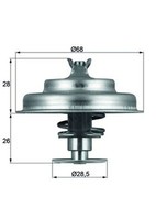 Thermostat KüHlmittel Mahle TX 75 80D FüR Ford Peugeot Renault Volvo CitroËN Y3