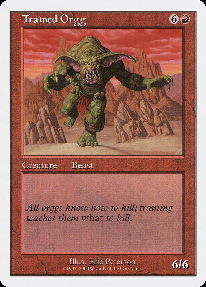 Trained Orgg [Starter 2000] Moderately Played