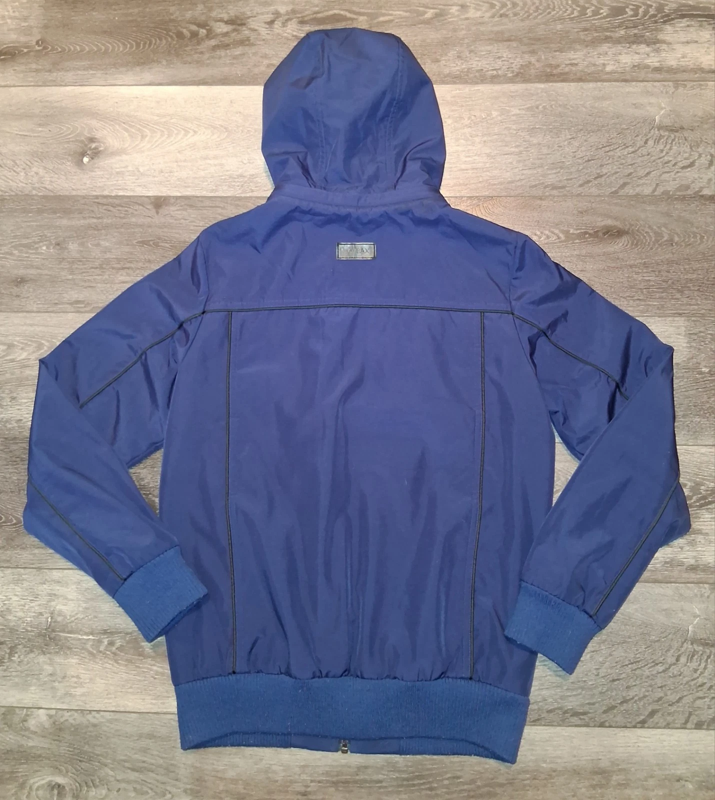 Baubax Travel Bomber Jacket Detachable Hood Utility Softshell Navy Mens Small image 2