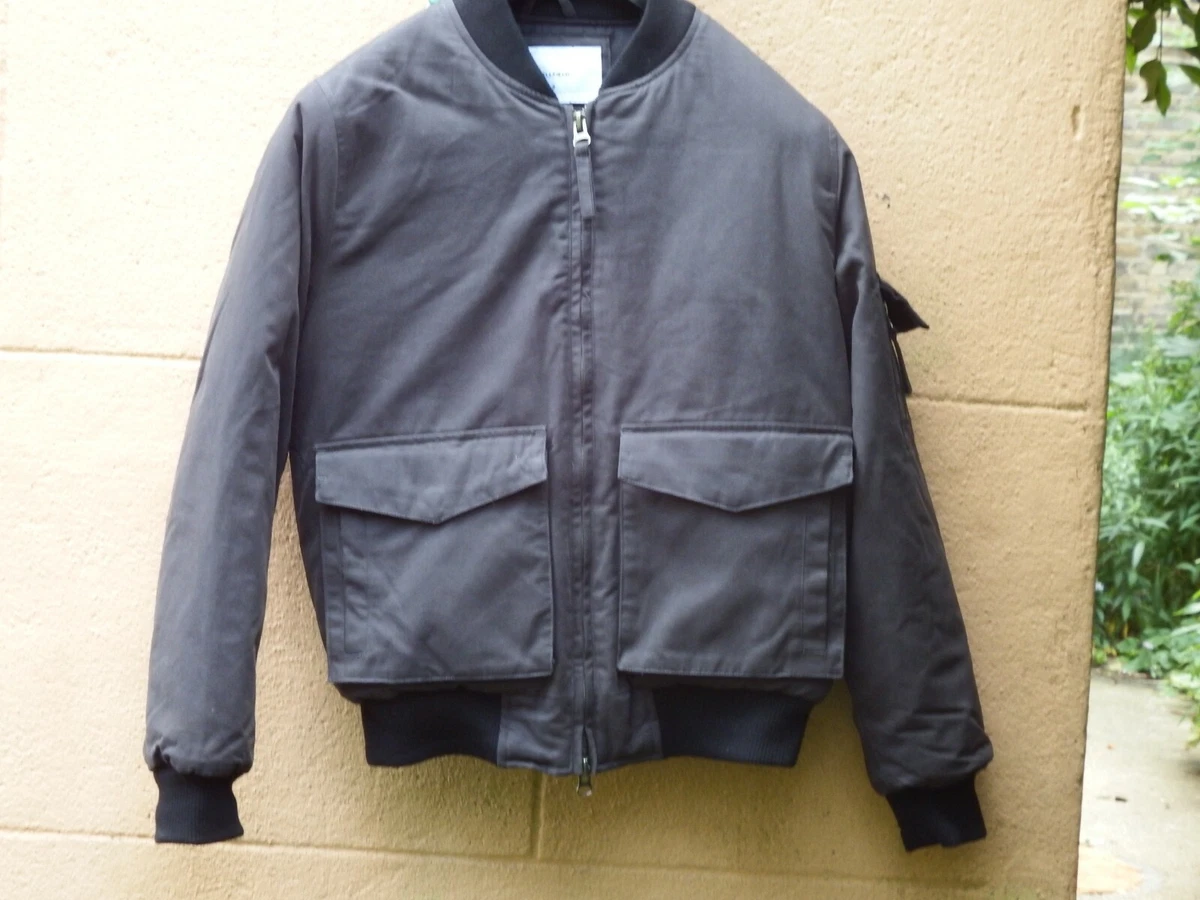 Bellfield leather aviator clearance jacket