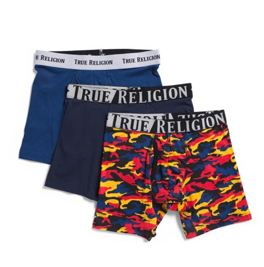 True Religion Cotton Stretch Mens Boxer Briefs, Mens  