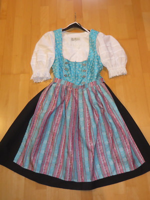 Dirndl Kleid Stockerpoint Gr. 42 + Bluse Gr. 42