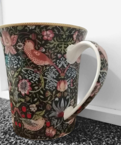 William Morris Tasse The Strawberry Thief Jugendstil Leonardo Fine China Geschenk - Bild 3 von 5
