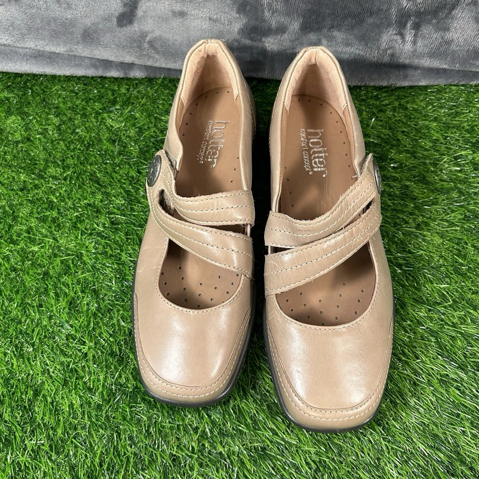 Lo último Melissa Mary Janes Mujer 7 M Cuero Marrón Zapatos Cómodos Informales Caminar Foto 3 de 4