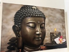 LED Bild Buddha Heine Exclusiv Kerze 63728236 NEU 60x40x2,5cm  Statt 24,99€