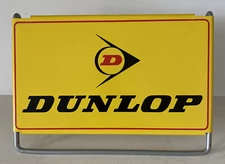 Dunlop Tire Display Stand Vintage Point Of Sales Yellow Red Black Metal Stand
