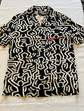 KEITH HARING Short Sleeve H&M Button Down Shirt NEW XS, S, M, L, XL, 2XL  NWT
