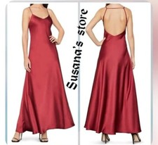 NWT BCBG MAXAZRIA SIZE 10 Open Back Satin Slip A-Line Maxi Gown Dress MSRP 298