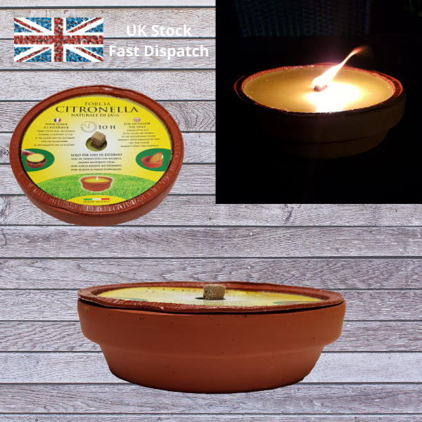 Prices Citronella Candle Terracotta Pot Help Deter Insects Wasp