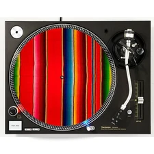 Sarape #2 Aztec Slipmat Turntable 12" LP Record Player, DJ Audiophile