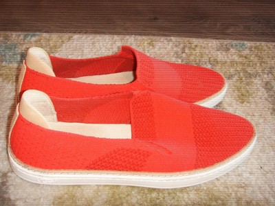 red ugg loafers