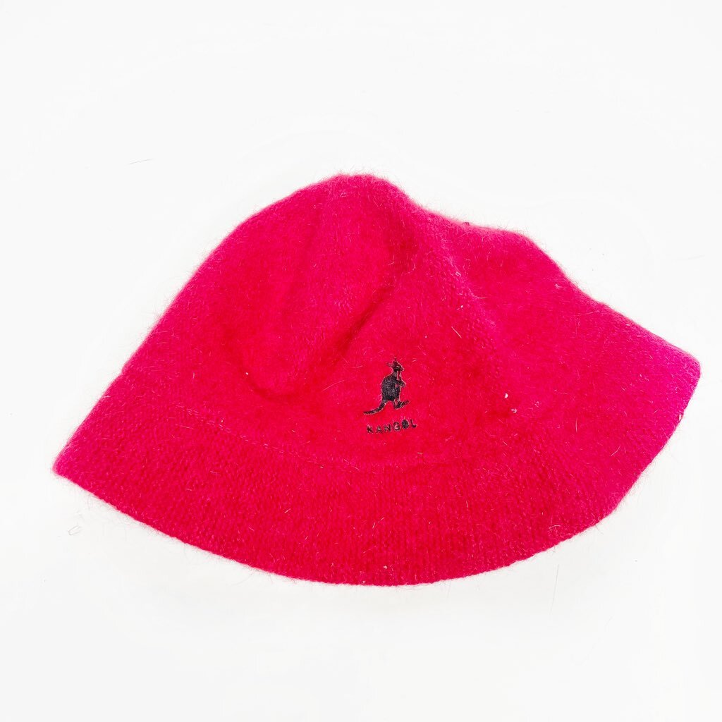 VINTAGE Kangol Furgora Casual Bucket Hat Scarlet RED No Size  display picture 3